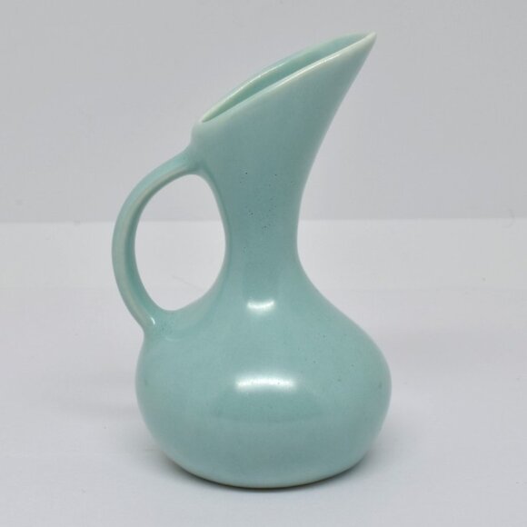 Vintage MCM Miniature Roselane Turquoise Bud Vase, 3.5" Tall, 1961 - Picture 1 of 9